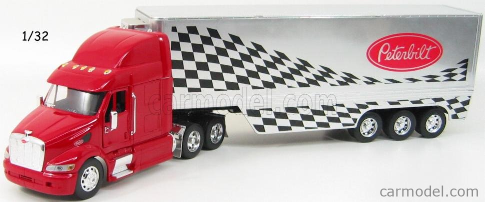 NEWRAY 01790 Scale 1/32 PETERBILT 387 TRUCK CON RIMORCHIO CHIUSO