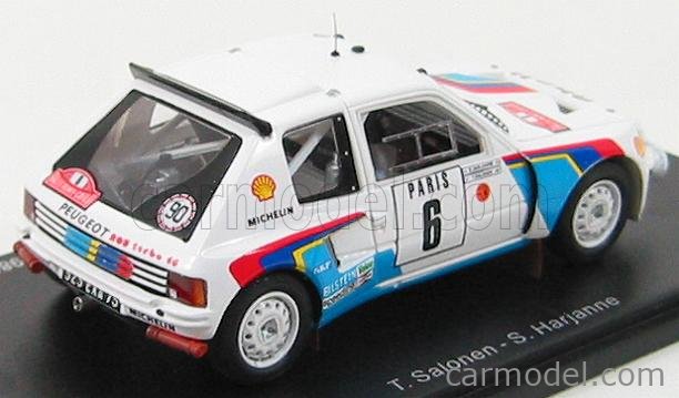 Miniature Vitesse Peugeot 205 T16, Blanche, échelle 1/43, Diecast, état Correct