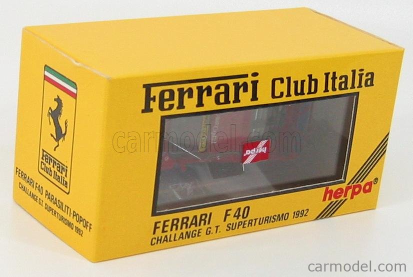 HERPA / Scale 1/43 | FERRARI F40 N 1 CHALLANGE G.T. SUPERTURISMO