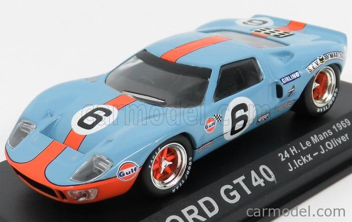 EDICOLA 100AC030 Scale 1/43 | FORD USA GT40 GULF N 6 WINNER 24h LE MANS ...