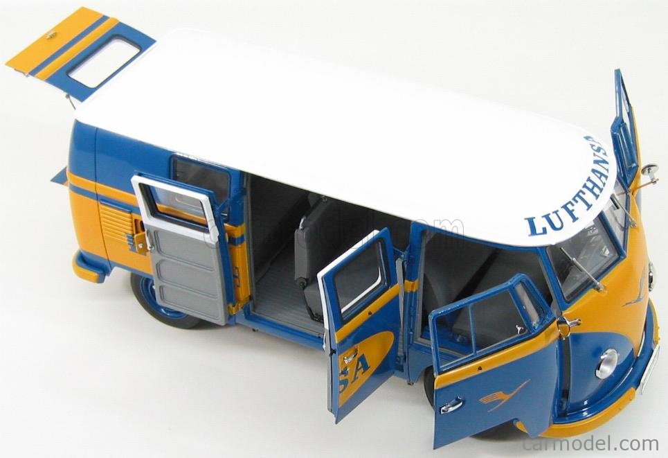Modèle Réduit Volkswagen Combi Lufthansa Au 1:12 - Longueur 37cm, Poids 2.5kg, édition Sunstar Vintage