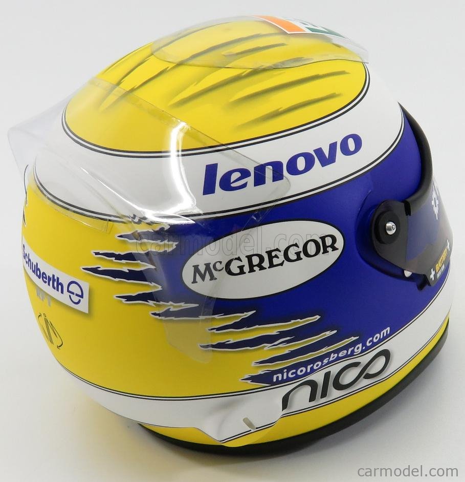 Details about   Minichamps Helmet Schubert RF1 Rosberg 2008 1:8 #NEW# 