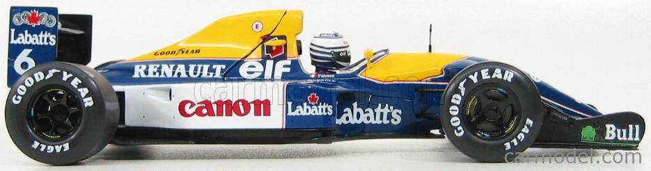 QUARTZO 18321 Scale 1/18 | WILLIAMS F1 FW14B N 6 2nd GP SOUTH