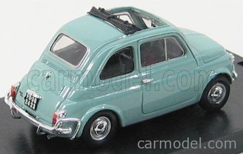 Miniature Fiat 500L Ouverte 1968-1972 Brumm 1/43, Bleu Foncé, Série Rue