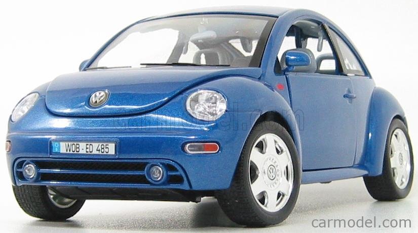 BURAGO BU12021BL Scale 1/18 | VOLKSWAGEN NEW BEETLE 2-DOOR 1998 BLUE MET