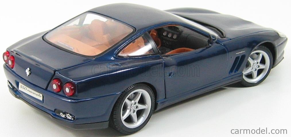 ミニカー Ferrari 550 1/18 MAISTO 31839B Scale 1/18 | FERRARI 550 MARANELLO 1996 BLUE MET