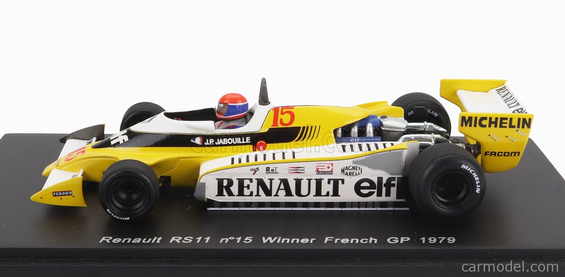 1979 Renault RS11 #15 J-P.Jabouille（FRA） SPARK-MODEL S1704 Scale 1/43 | RENAULT F1 RS11 N 15 WINNER