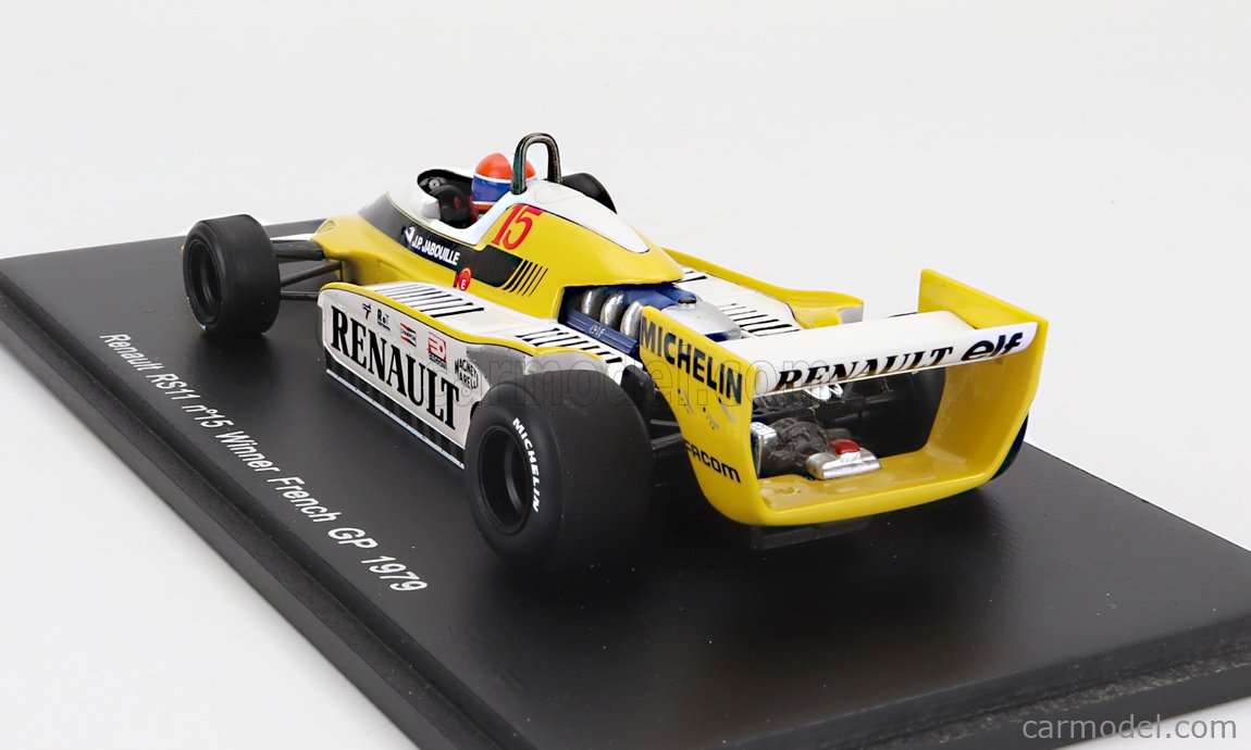 1/43 ターボ車 初優勝 ジャブイーユ spark Renault RS10 #15 Jabouille 1979 French winner  ルノー RS11 RS-10 フランス elf turbo エルフ - ミニカー