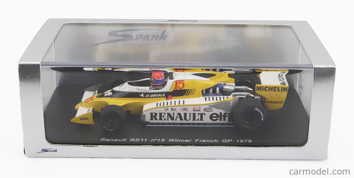 1979 Renault RS11 #15 J-P.Jabouille（FRA） SPARK-MODEL S1704 Scale 1/43 | RENAULT F1 RS11 N 15 WINNER