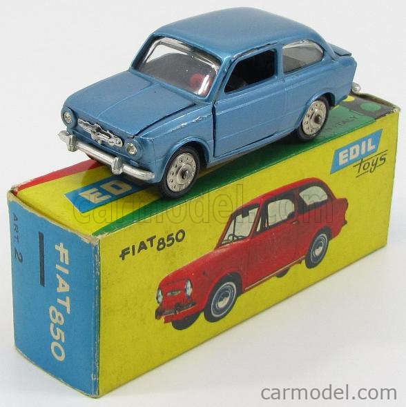 EDILTOYS 2 Scale 1/43 | FIAT 850 1964 BLUE MET