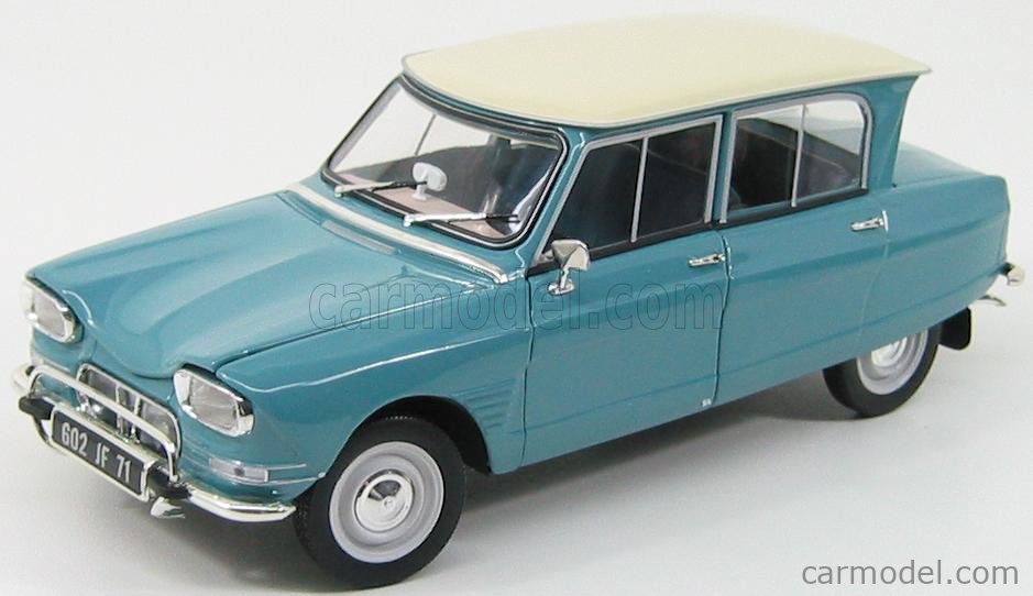 ② 1/18 - Norev - Citroën Ami 6 (1965) beige/blanc — Voitures