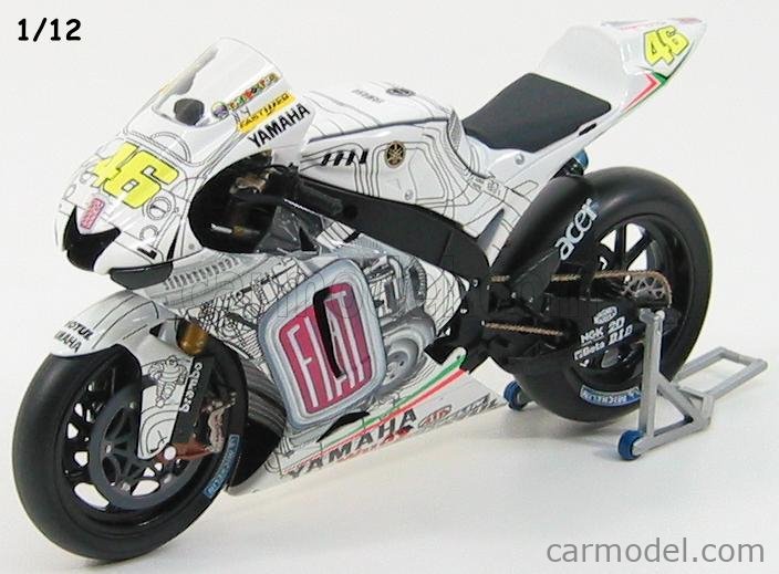 ☆レア☆ミニチャンプス 1/12 YZR-M1 2007 Valencia☆ 1円～ ミニチャンプス 1/12 ヤマハ YZR-M1 Valentino Rossi Fiat