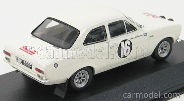 Trofeu 1/43 - Ford Escort 1600 TC Sanremo 1968 N°16 - Modèle Andersson - Miniature
