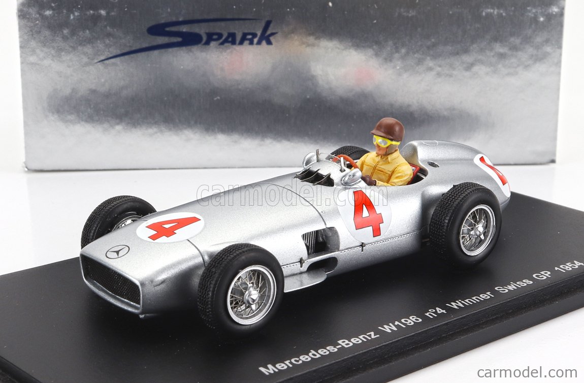 SPARK-MODEL S1038 Scale 1/43 | MERCEDES BENZ F1 W196 N 4 WORLD CHAMPION ...