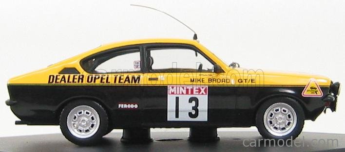 Miniature Opel Kadett GT/E Rallye 1977 - Röhrl/Broad, 1:43 Scala43, édition Limitée