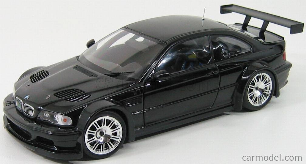 MINICHAMPS 100012105 Scale 1/18 | BMW 3-SERIES M3 GTR E46 STREET 2001 BLACK