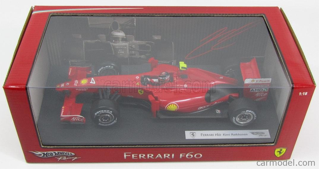 Hot Wheels 1/43 Ferrari F60 K. Raikkonen - 'Barcode' 2009
