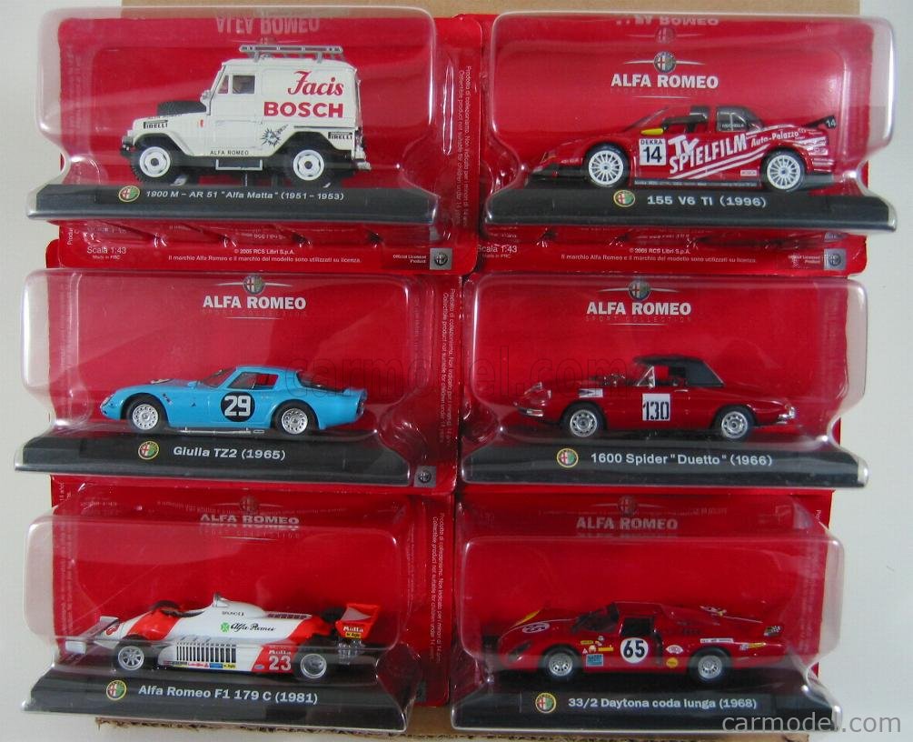 EDICOLA ALFA-COLLECTION Scale 1/43 | ALFA ROMEO 80X ITEMS COMPLETE