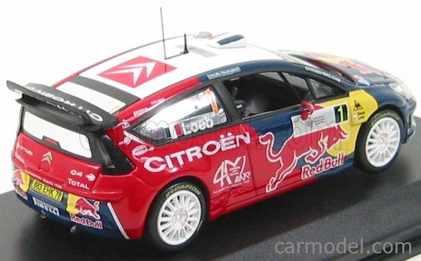 SOLIDO RACING CITROEN C4 WRC 2008 RALLYE SPORT TOUR DE CORSE N°1 LOEB 1/43 BOX