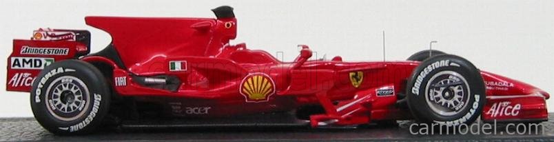 BBR BG366 FERRARI F2008 Valentino ROSSI Test MUGELLO 2008 F1 1/43 Schedoni
