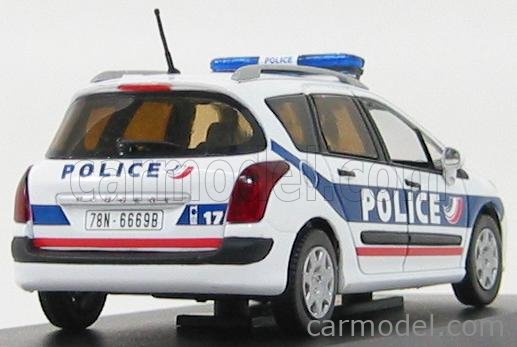 Modèle Réduit Peugeot 308 Police Nationale - Norev 3 Inches (neuf)