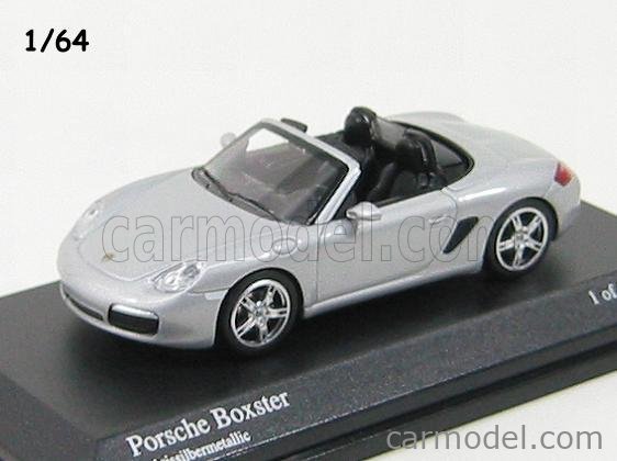 Porsche Boxster 2005 Silver 1:64 Model MINICHAMPS 