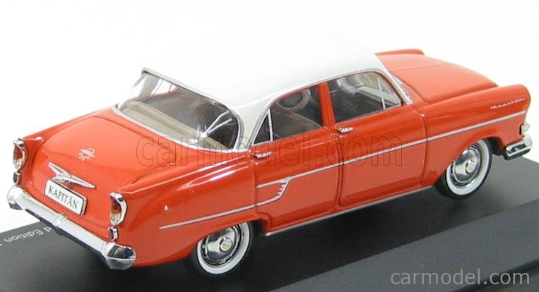 SCHUCO 02639 Scale 1/43 | OPEL KAPITAN 1956 ORANGE WHITE