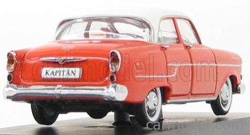 SCHUCO 02639 Scale 1/43 | OPEL KAPITAN 1956 ORANGE WHITE