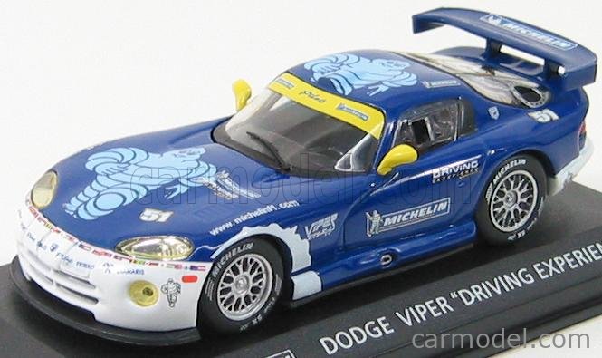 Dodge Viper – Modèle Réduit 1/43 Michelin Driving Expérience, Bleu, 2012, Par IXO
