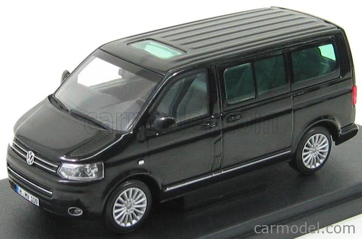 MINICHAMPS 2197 Scale 1/43 | VOLKSWAGEN T5 MULTIVAN MINIBUS 2010 BLACK MET