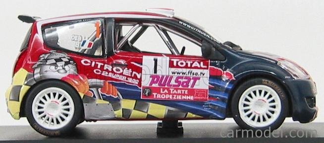 Diecast model cars Citroen C2 S1600 1/18 Solido S1600 no.0 loeb/meny rallye du var 2003