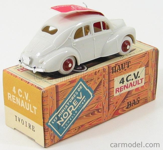 Norev 1/43 – Renault 4CV Jaune, Miniature De Collection Sans Boîte (état Correct)