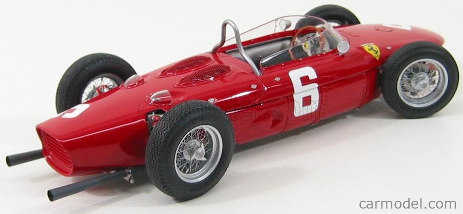 FERRARI Dino 156 Sharknose #6 – GP Belgique 1961 – Échelle 1/18 – CMR – Figurine Richie Ginther – Neuve