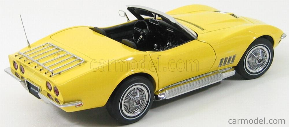 AUTOART 71161 Scale 1/18 | CHEVROLET CORVETTE SPIDER 1969 YELLOW