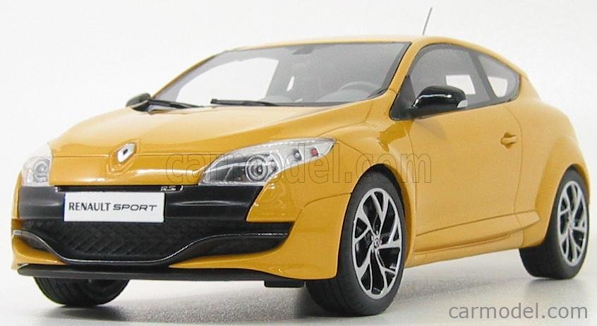 OTTO-MOBILE OT015 Scale 1/18 | RENAULT MEGANE RS3 2009 YELLOW MET