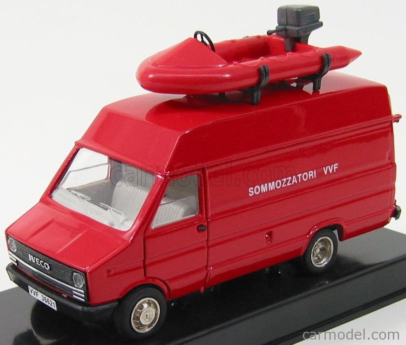 Fiat Iveco 1/43 – Camion De Pompiers Vigili Del Fuoco – Boîte D'origine