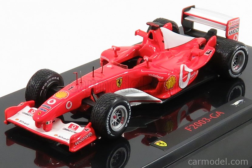 Mattel Hot Wheels P9944 Scale 1 43 Ferrari F1 F03 Ga N 1 Michael Schumacher Season 03 World Champion Red