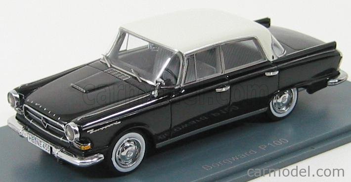 Borgward Hansa 2400 Schrägheck (1955) schwarz NEO Scale Models 87236 in