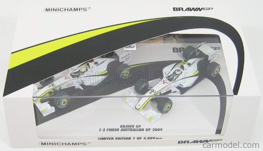 MINICHAMPS 402092223 Scale 1/43 | BRAWN GP SET X2 F1 BGP001