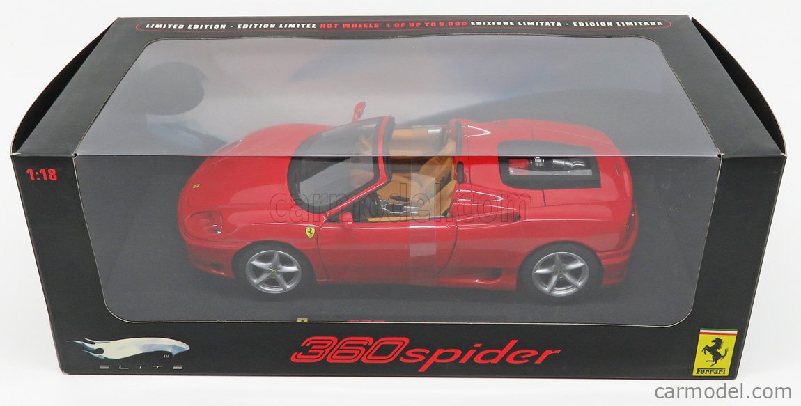 MATTEL HOT WHEELS P9902 Scale 1/18 | FERRARI 360 MODENA SPIDER