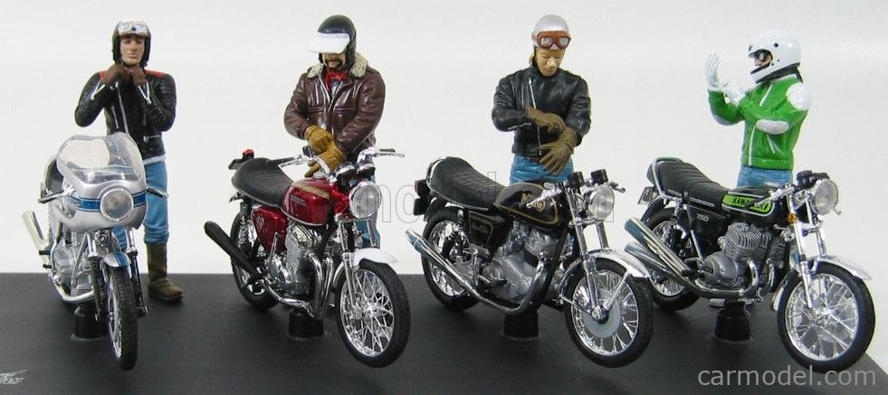 Véhicule miniature - Lot de 3 motos 1:18 JOE BAR TEAM HONDA CB 750
