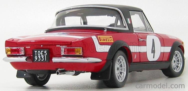 SUN-STAR 04946 Scale 1/18 | FIAT 124 ABARTH N 4 WINNER RALLY