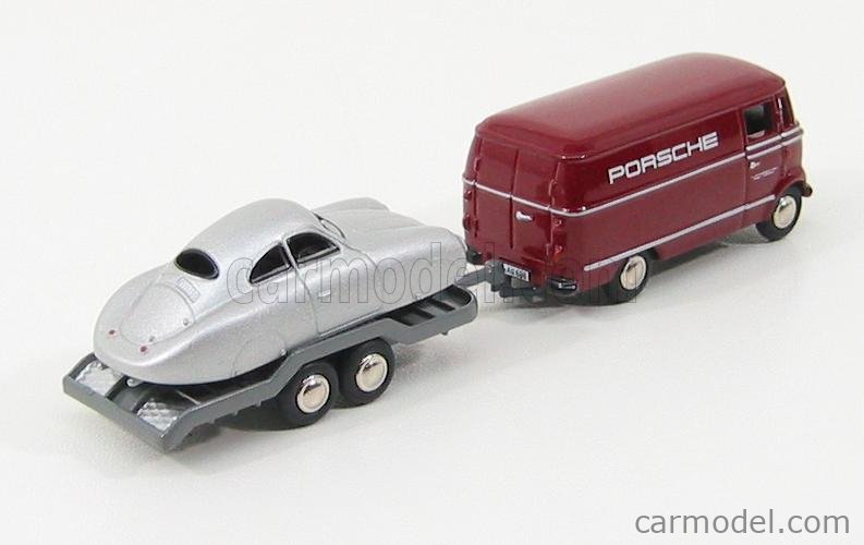 MERCEDES BENZ - L319 VAN PORSCHE + TRAILER CAR TRANSPORTER PORSCHE TYPE 64