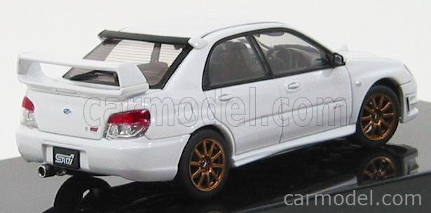 CARNEL 1/43 スバル WRX STI Type S White Hs433Wh 1/43 Subaru Impreza Wrx Sti 2002 Pure White Resin