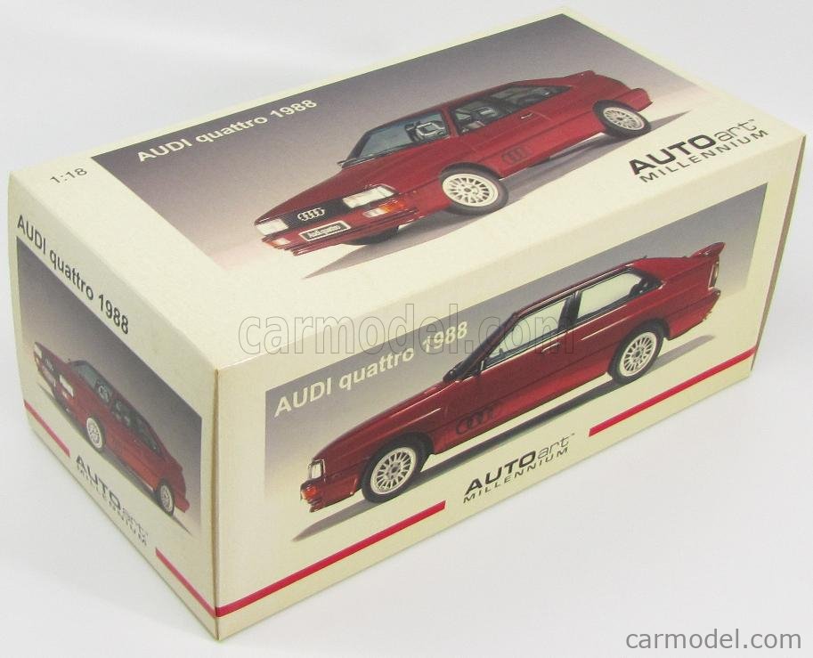 ミニカー AUTOart Audi sport Quattro 1988 1/18 AUTOart 1:18 Scale Audi Quattro '88 LWB, Satin Black