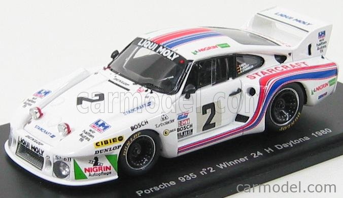 Spark Model 43da80 Scale 1 43 Porsche 935 N 2 Winner 24h Daytona 1980 R Joest R Stommelen V Merl White