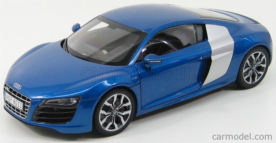 Kyosho 1/18 Scale Diecast 385148 - Audi R8 Jet Blue | eBay