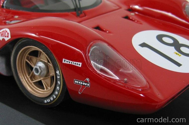 MG-MODEL MGV12S-02 Scale 1/18 | FERRARI 312P N 18 SEFAC 24h
