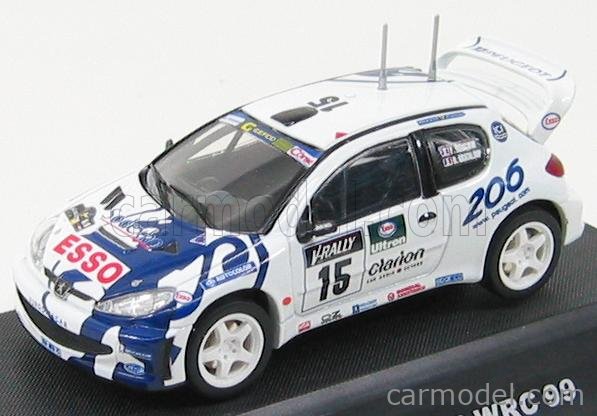 JADI JM90015 Scale 1/43 | PEUGEOT 206 WRC N 15 RALLY TOUR DE CORSE 1999 ...