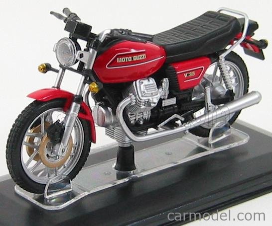 starline moto guzzi red and black V35 bike 1.24 scale diecast model